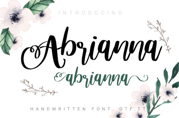 Abrianna: A Script Font with Heart and Versatility