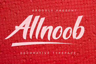 Allnoob Font: A Script for Captivating Brand Communication