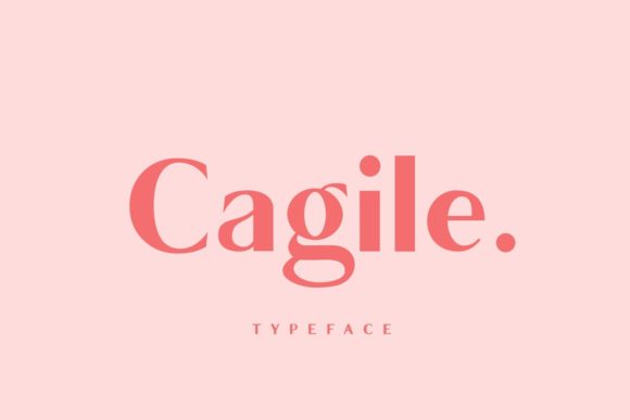 Cagile: A Modern Typeface for Publishing and Editorial Design