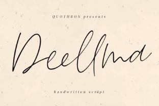 Deellma: A Script Font for Elegant Editorial Design