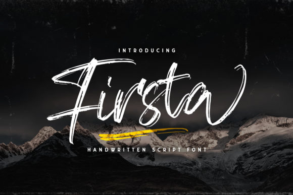 Firsta Font: A Handwritten Typeface for Impactful Brand Content