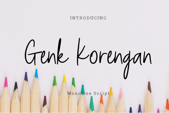 Genk Korengan: A Premium Handwritten Font for Timeless Branding