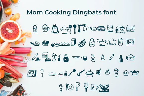 Mom Cooking Font: A Whimsical Typeface for Kitchen-Themed Branding