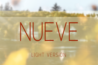 Nueve Light: A Modern Typeface for Strong Branding