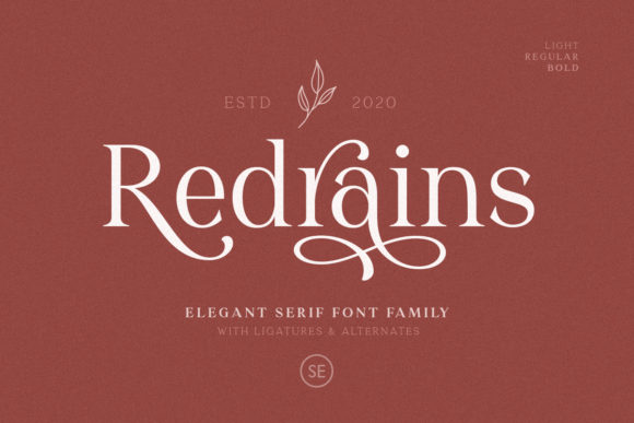 Redrains Typeface: A Sophisticated Font for Campaign Design