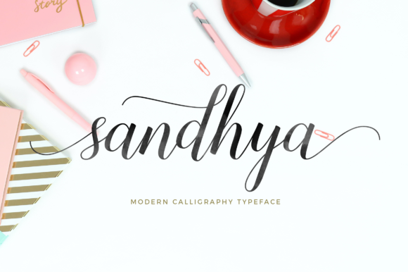 Sandhya Font: A Handwritten Typeface for Strong Brand Identity