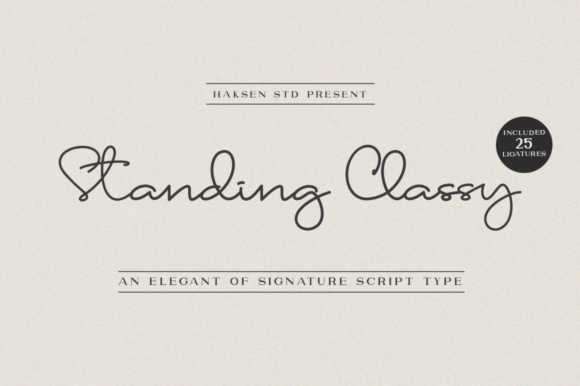 Standing Classy Font: Elegance in Every Web Project