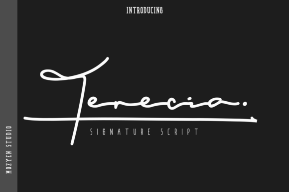 Terecia: A Graceful Script Font for Editorial Design
