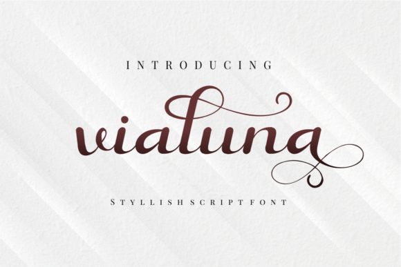 Vialuna: A Handwritten Font for Elegant Editorial Design